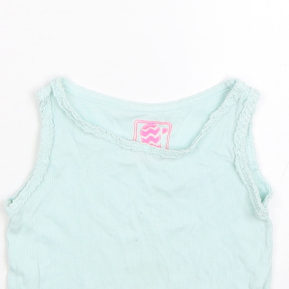 F&F Girls Blue   Capri Pyjama Top Size 18-24 Months