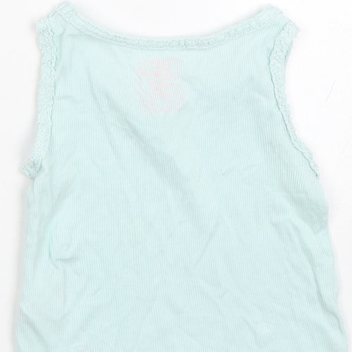 F&F Girls Blue   Capri Pyjama Top Size 18-24 Months