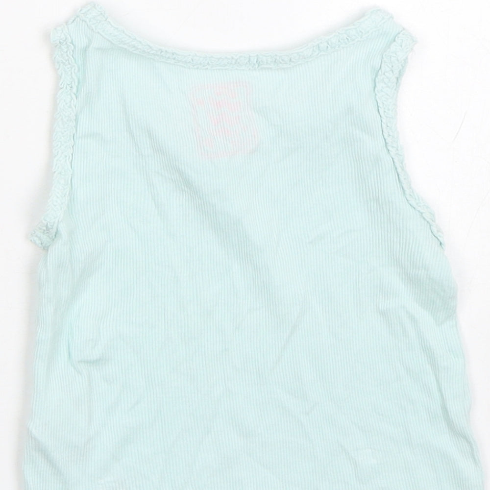 F&F Girls Blue   Capri Pyjama Top Size 18-24 Months