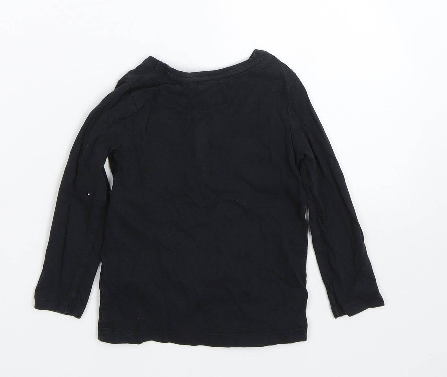 F&F Girls Black   Basic T-Shirt Size 2-3 Years  - Halloween