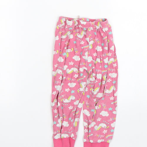 M&Co Girls Pink   Cami Pyjama Pants Size 2-3 Years  - Peppa pig