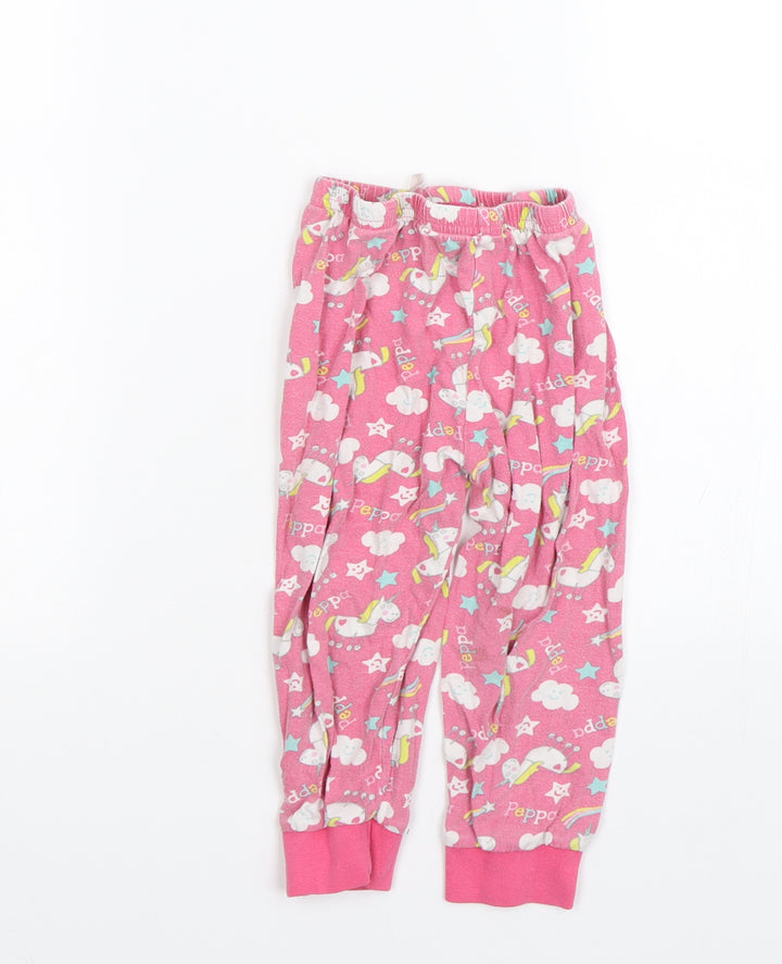 M&Co Girls Pink Cami Pyjama Pants Size 2-3 Years - Peppa pig
