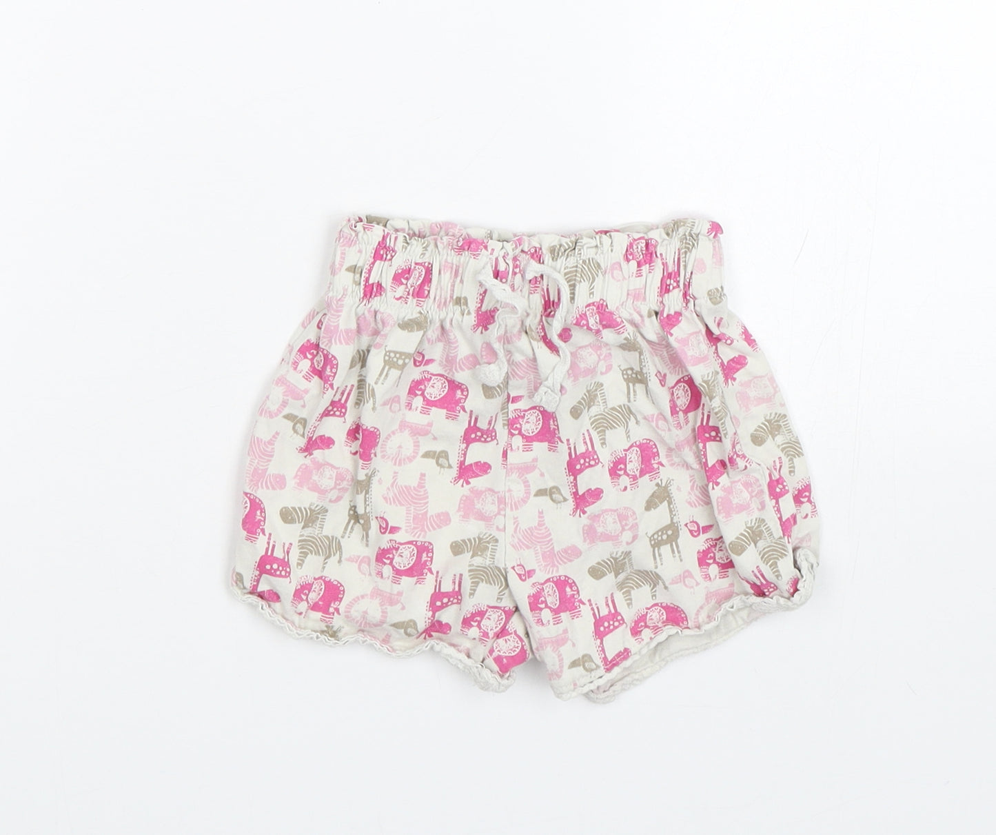 TU Girls White Animal Print  Capri Sleep Shorts Size 2-3 Years  - Animals