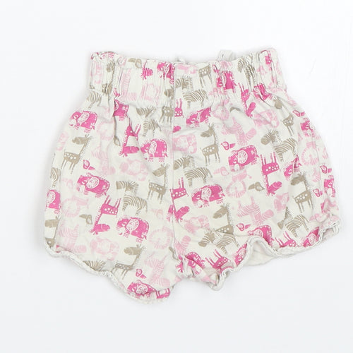 TU Girls White Animal Print  Capri Sleep Shorts Size 2-3 Years  - Animals