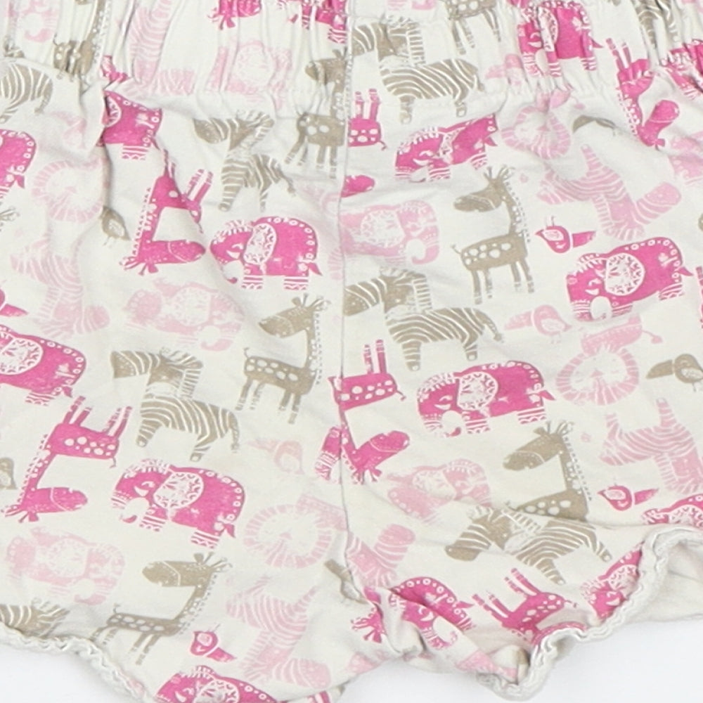 TU Girls White Animal Print  Capri Sleep Shorts Size 2-3 Years  - Animals