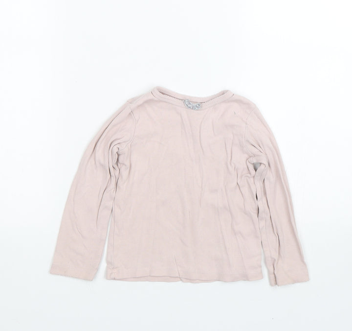 NEXT Girls Pink Basic T-Shirt Size 2-3 Years