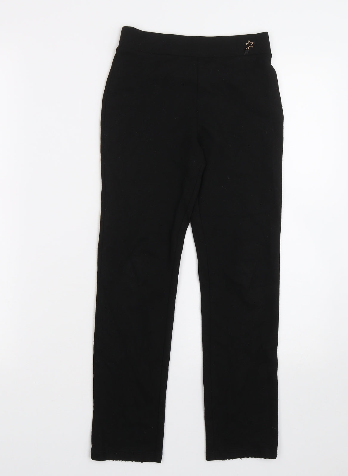 George Girls Black   Capri Trousers Size 7-8 Years - School uniform