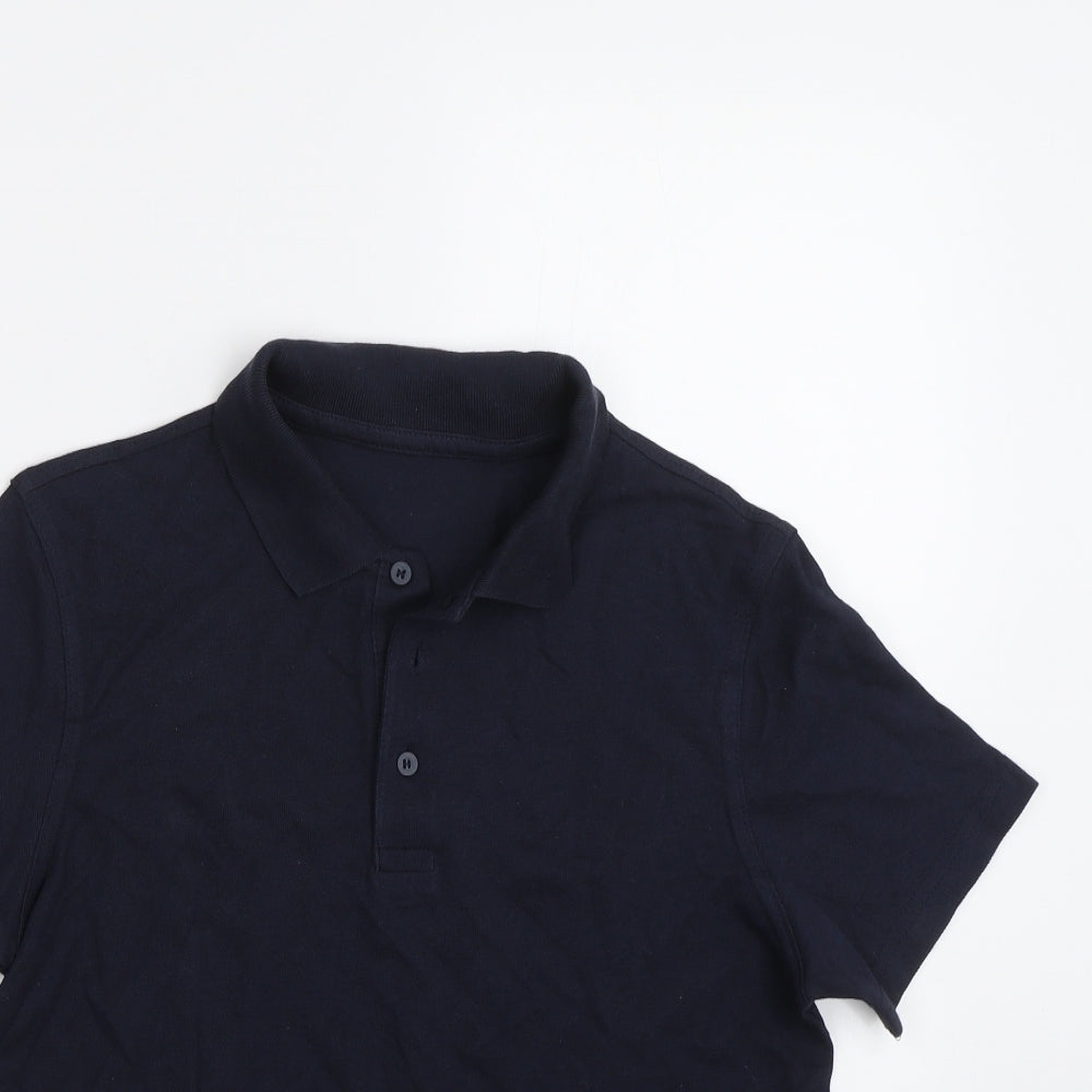 George Boys Blue   Basic Polo Size 10-11 Years  - School uniform