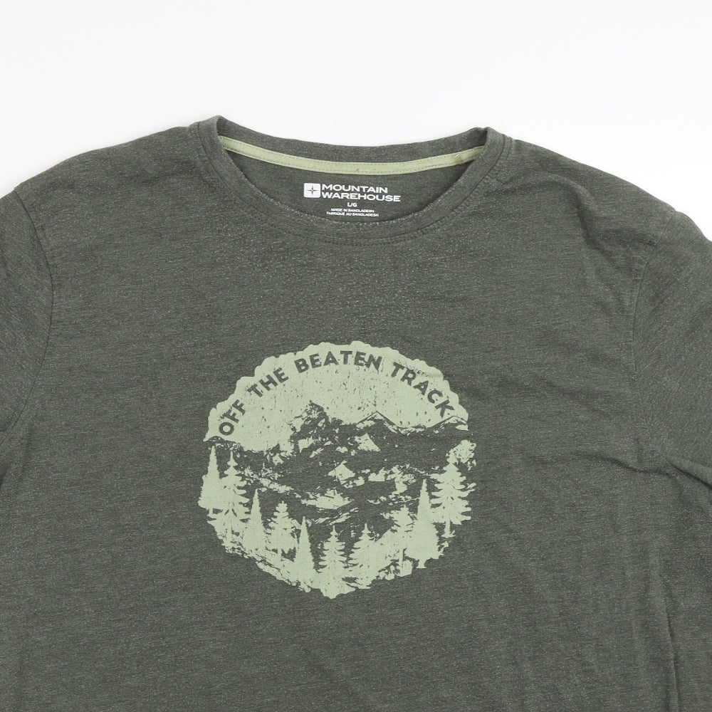 Mountain Warehouse Mens Green    T-Shirt Size L