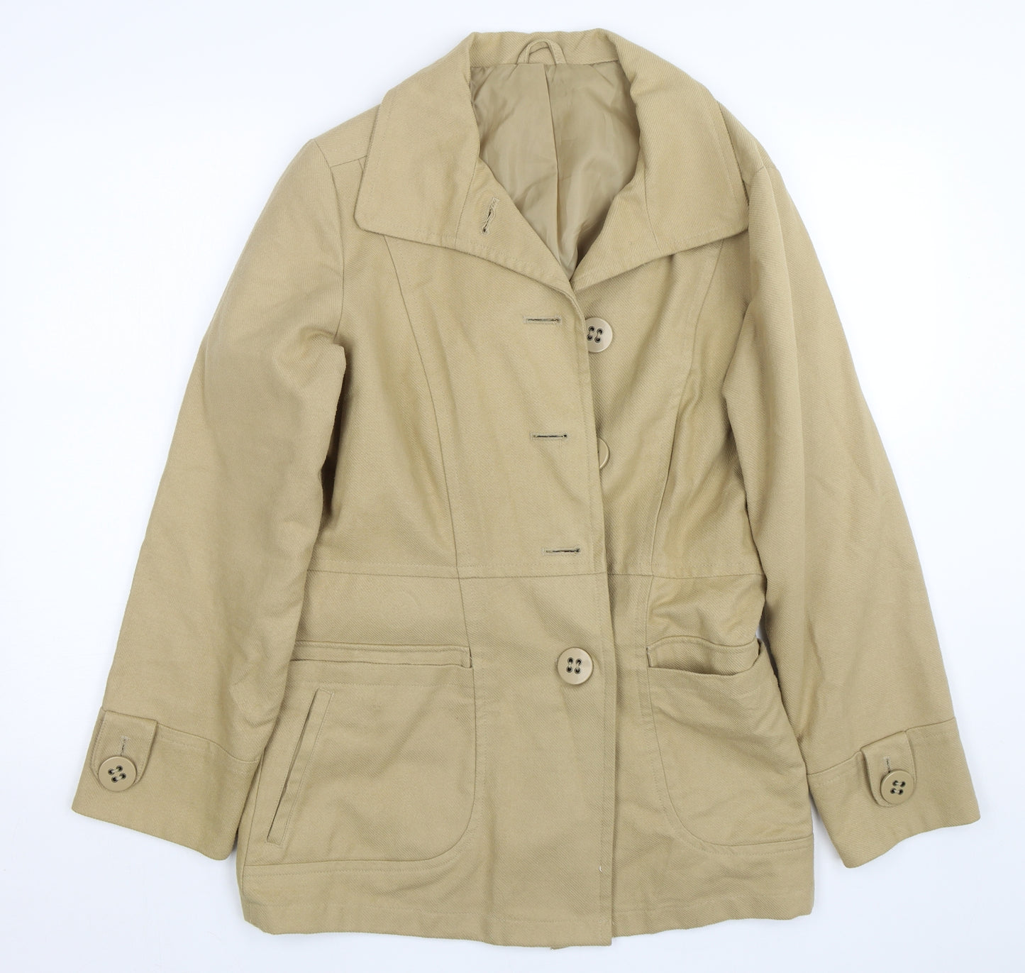 Being casual Womens Brown   Trench Coat Coat Size 12