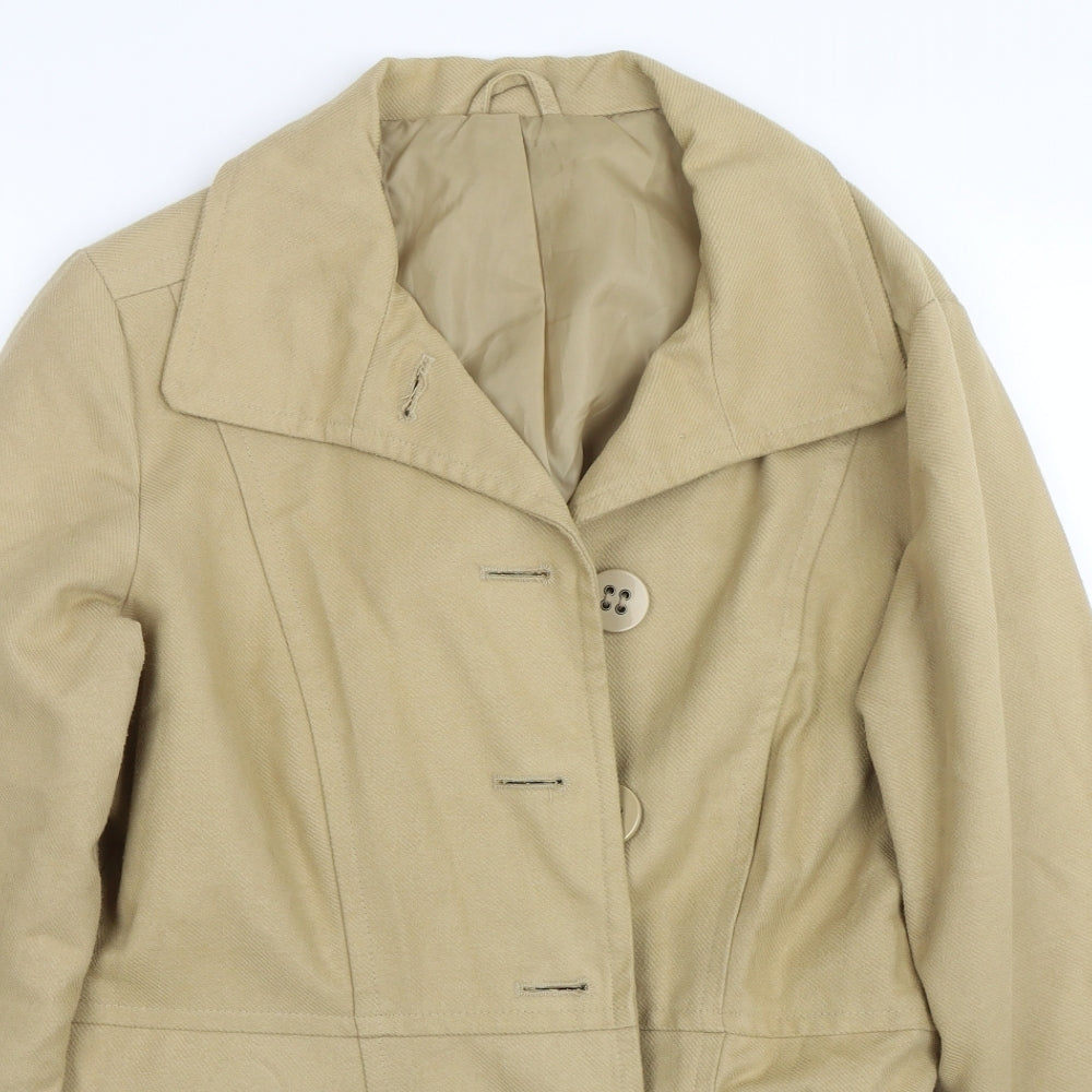 Being casual Womens Brown   Trench Coat Coat Size 12