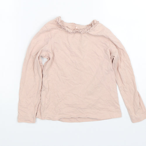 George Girls Pink   Basic T-Shirt Size 5-6 Years