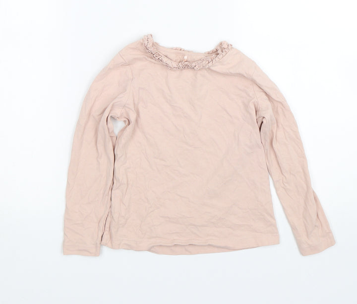 George Girls Pink   Basic T-Shirt Size 5-6 Years