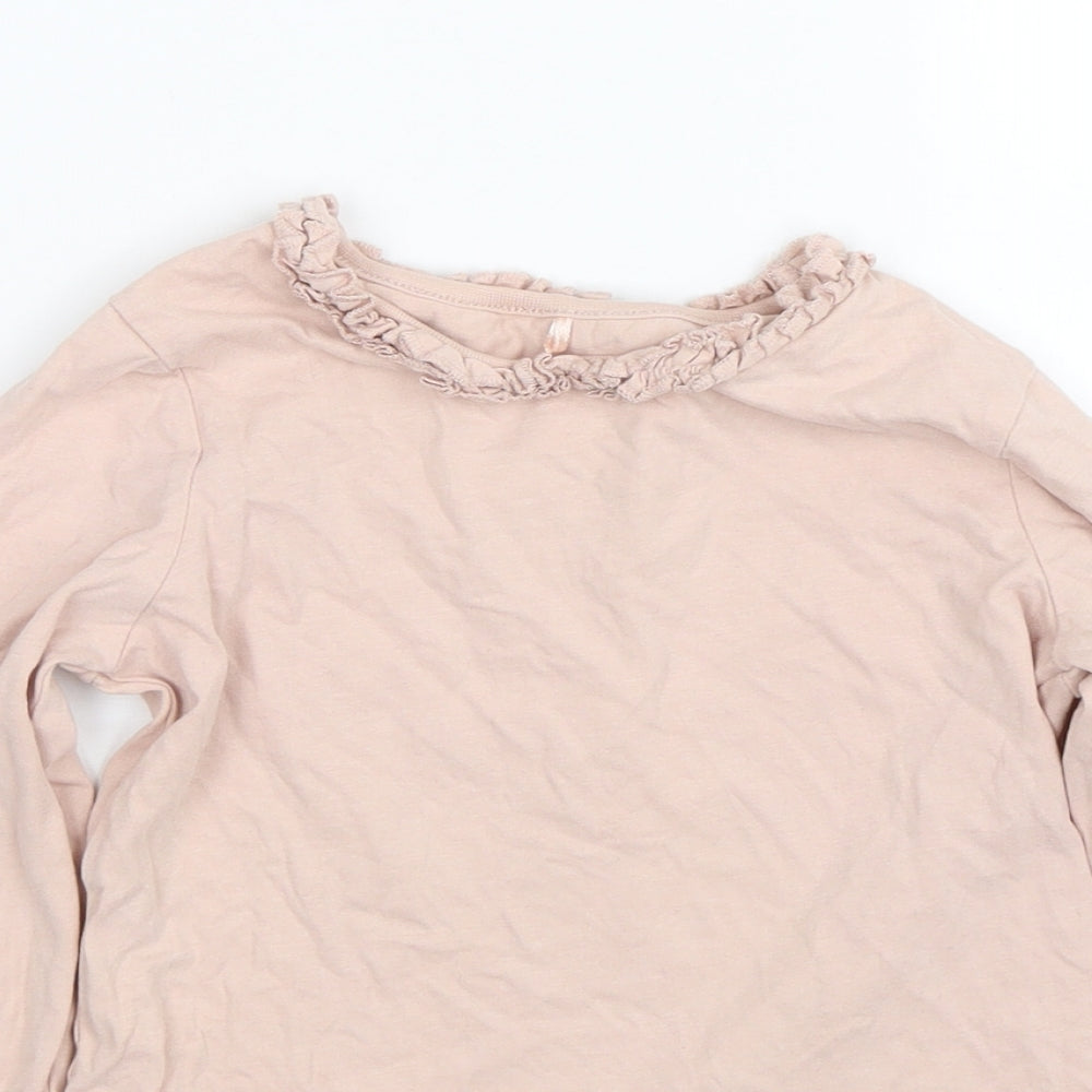George Girls Pink   Basic T-Shirt Size 5-6 Years