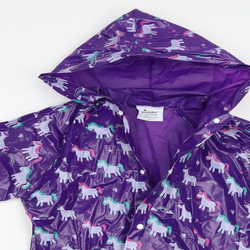 puckator Girls Purple   Jacket  Size M  - unicorn