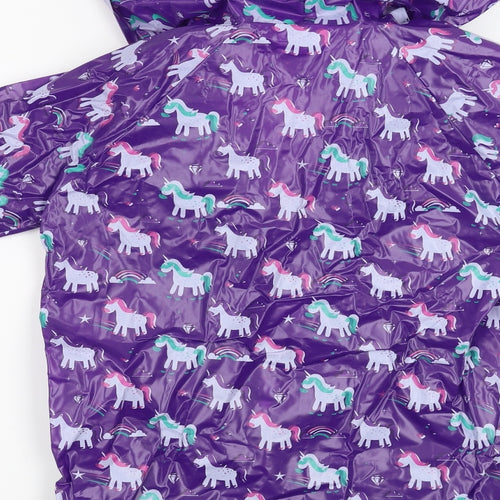 puckator Girls Purple   Jacket  Size M  - unicorn