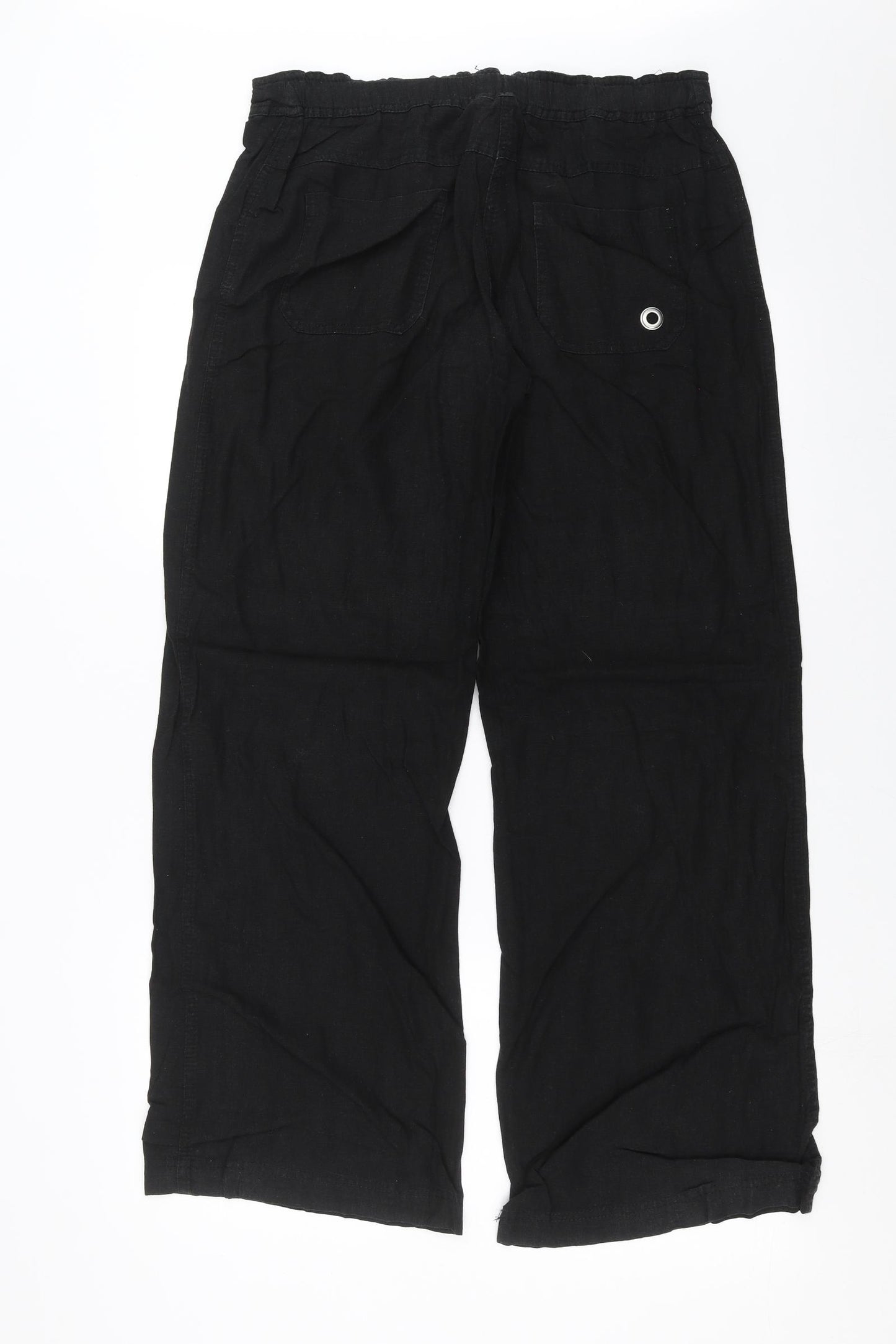 Papaya Womens Black   Trousers  Size 14 L30 in
