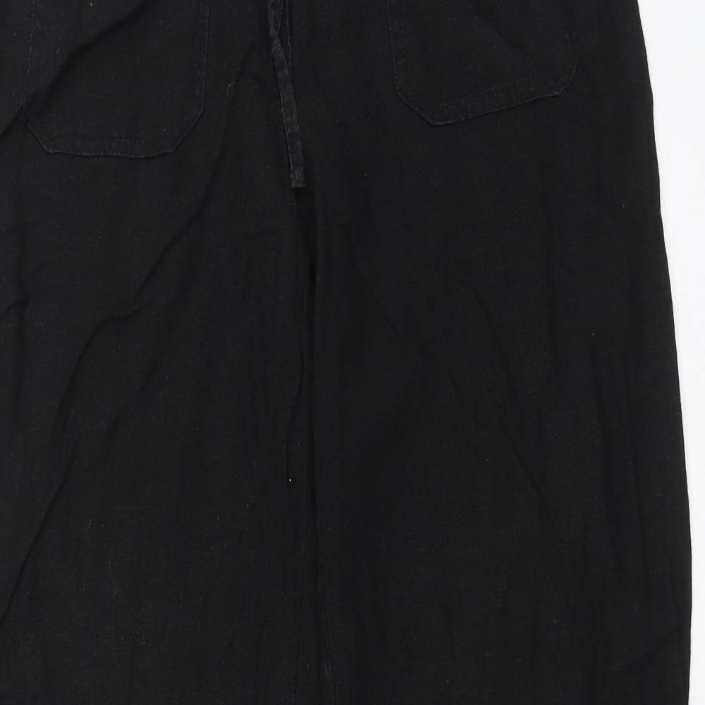 Papaya Womens Black   Trousers  Size 14 L30 in
