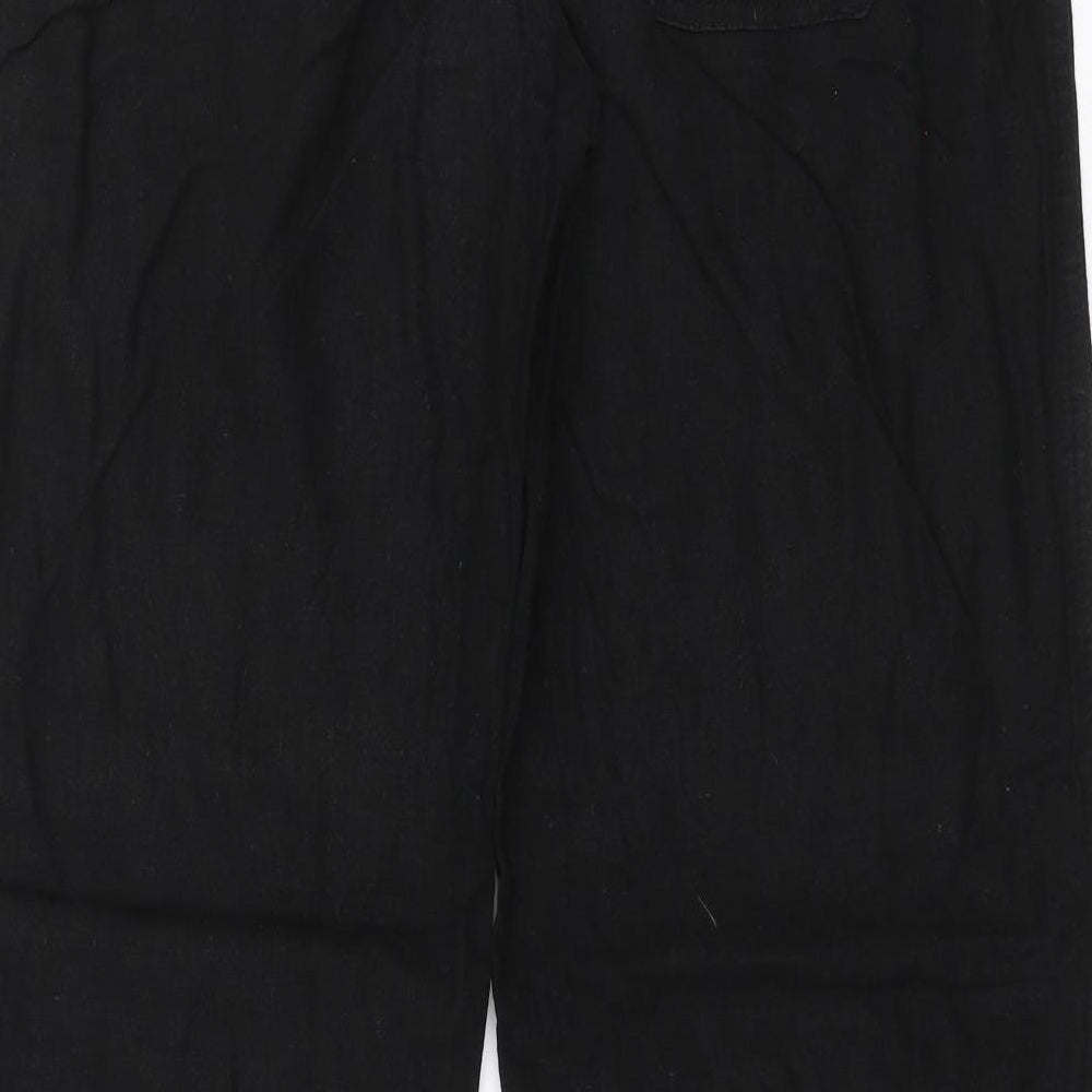 Papaya Womens Black   Trousers  Size 14 L30 in