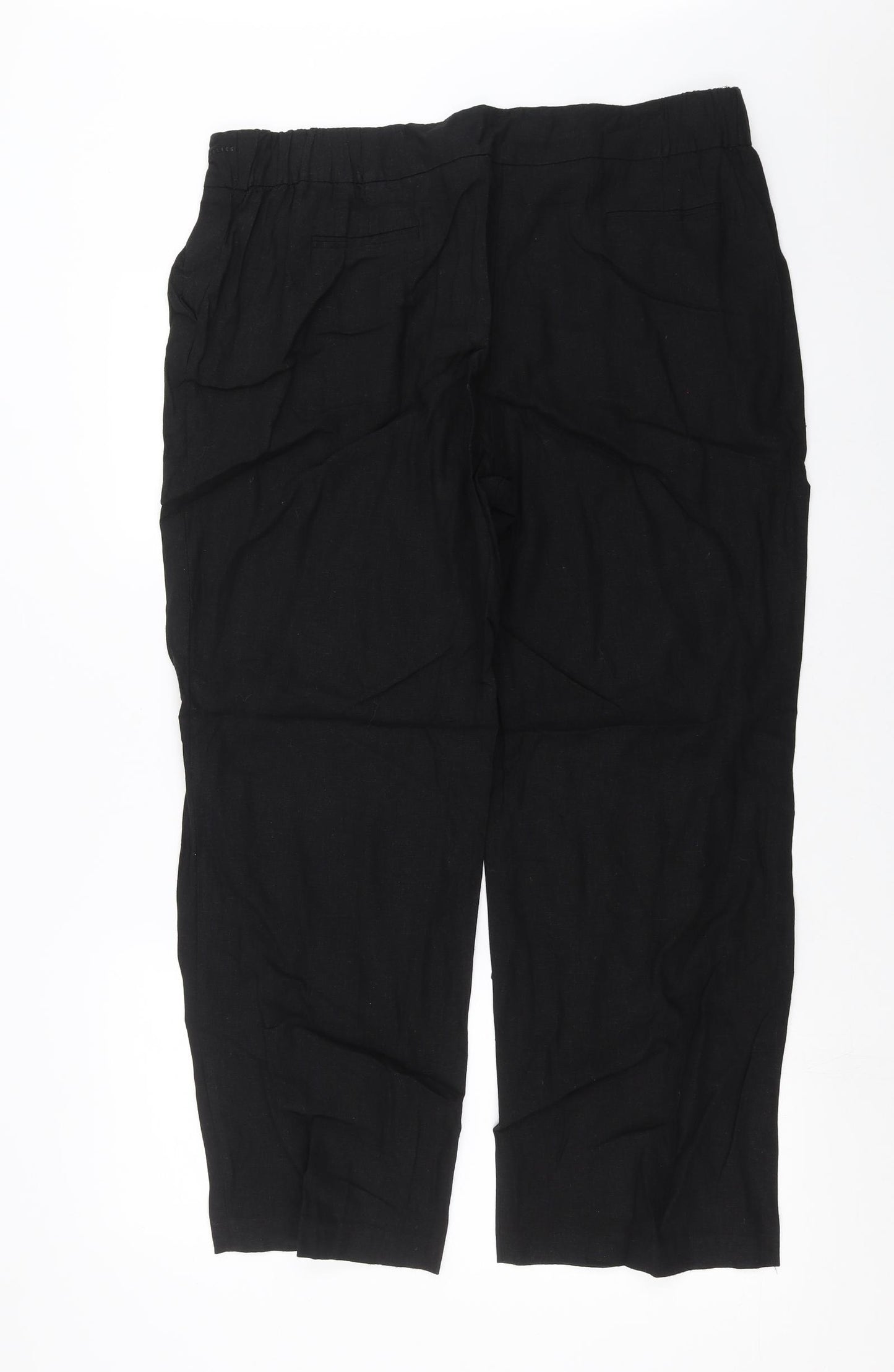 BM Womens Black   Trousers  Size 18 L28 in