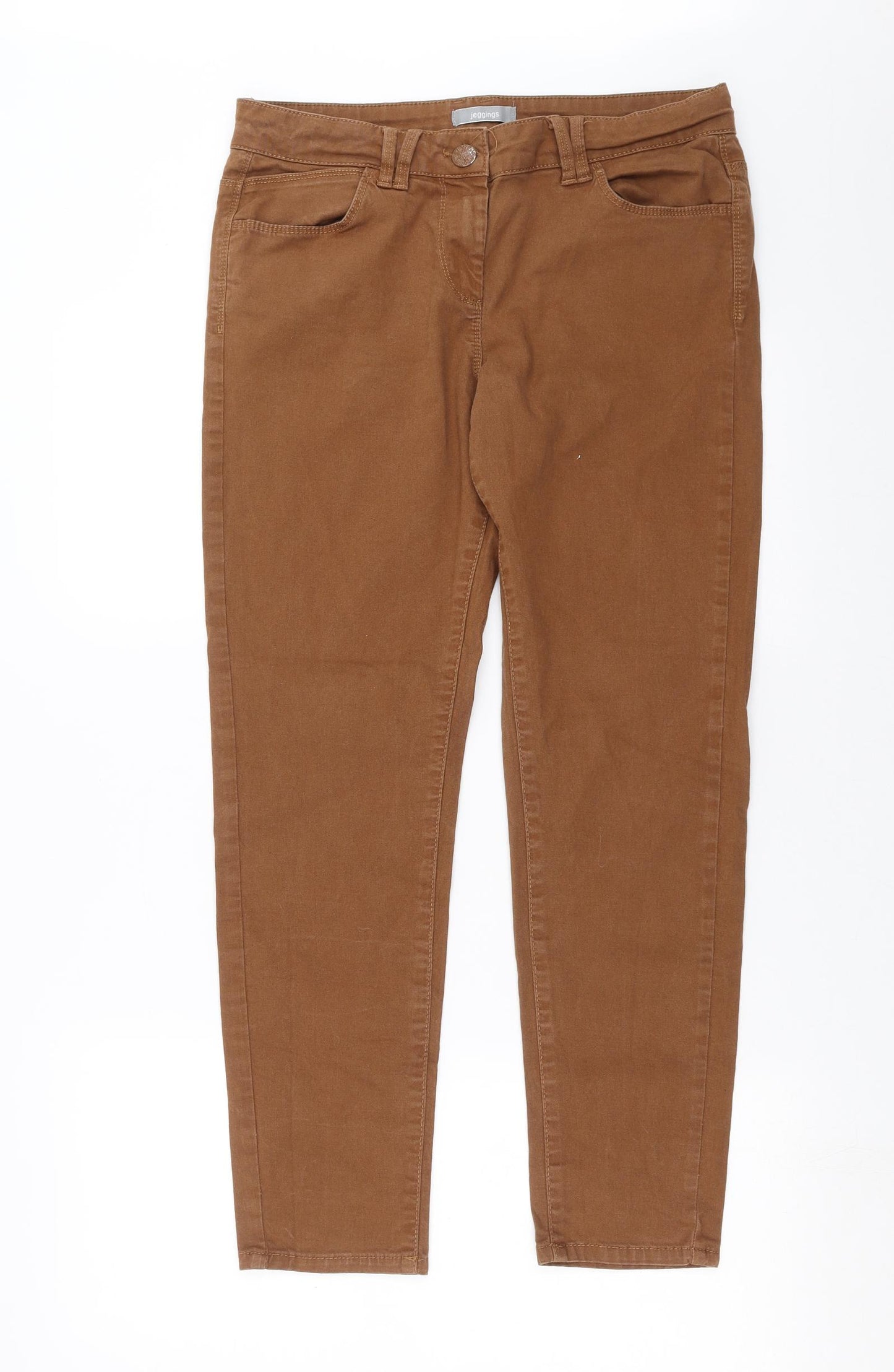 Marks and Spencer Womens Brown  Denim Jegging Jeans Size 14 L27 in