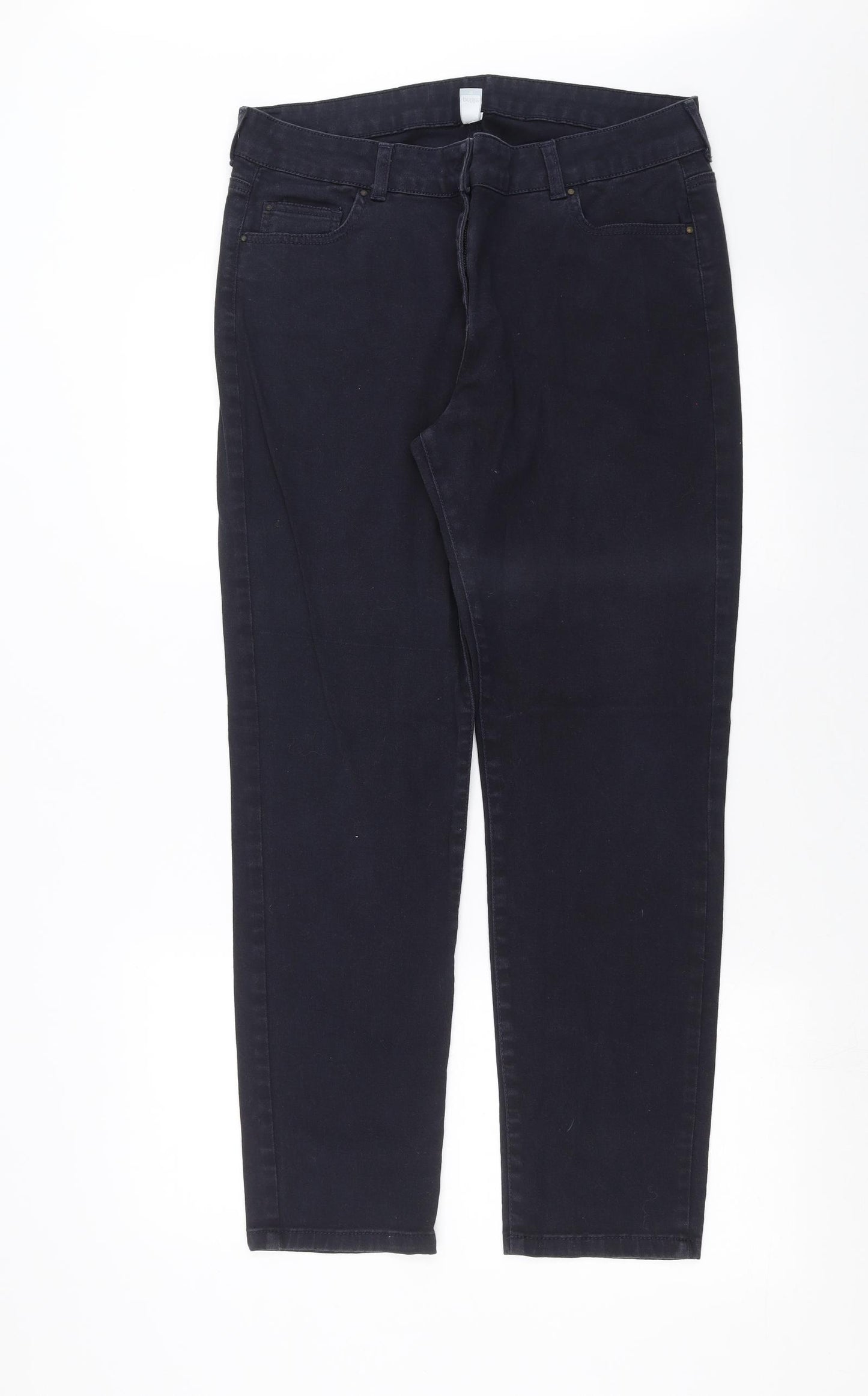 Wallis Womens Blue  Denim Skinny Jeans Size 16 L28 in