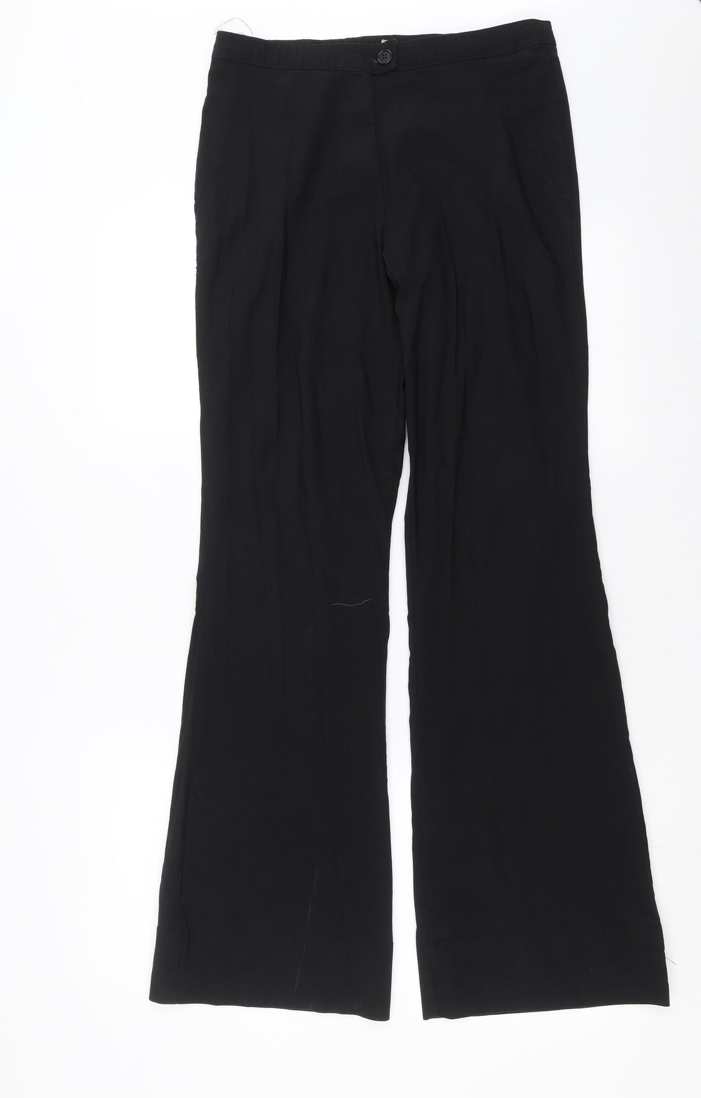 Preworn Womens Black   Trousers  Size 14 L31 in