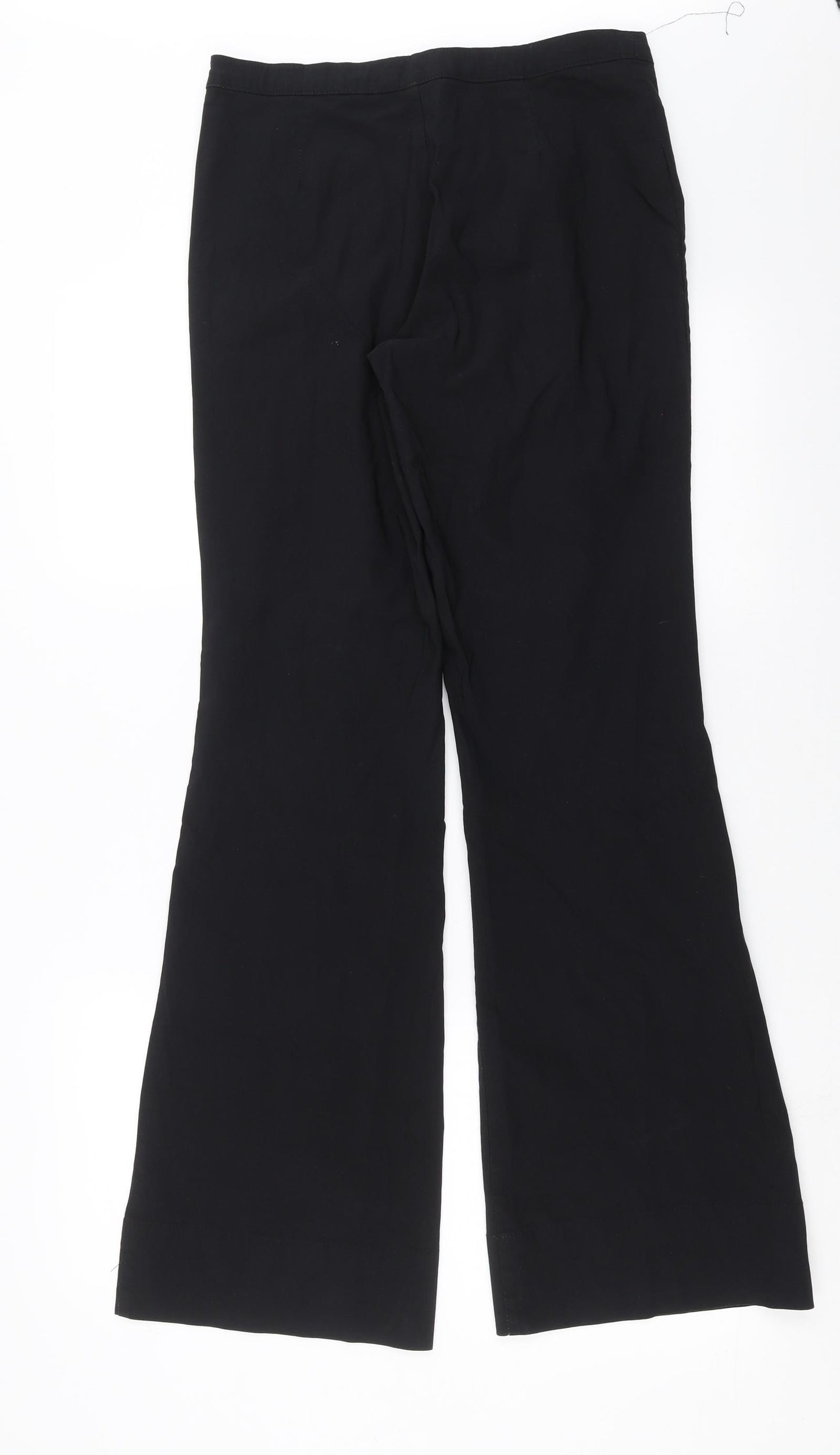 Preworn Womens Black   Trousers  Size 14 L31 in