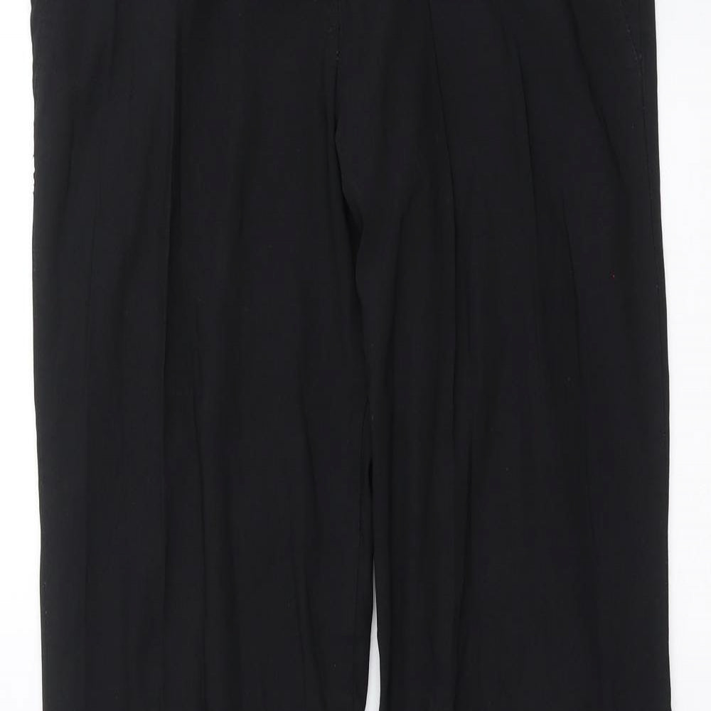 Preworn Womens Black   Trousers  Size 14 L31 in
