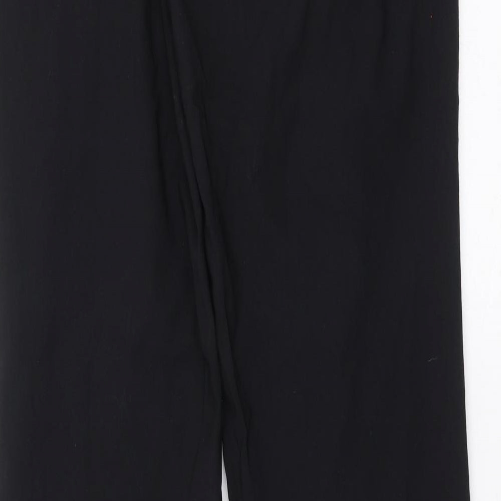 Preworn Womens Black   Trousers  Size 14 L31 in
