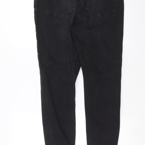 Primark Womens Black  Denim Skinny Jeans Size 16 L28 in