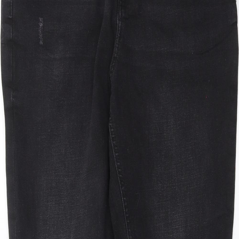 Primark Womens Black  Denim Skinny Jeans Size 16 L28 in
