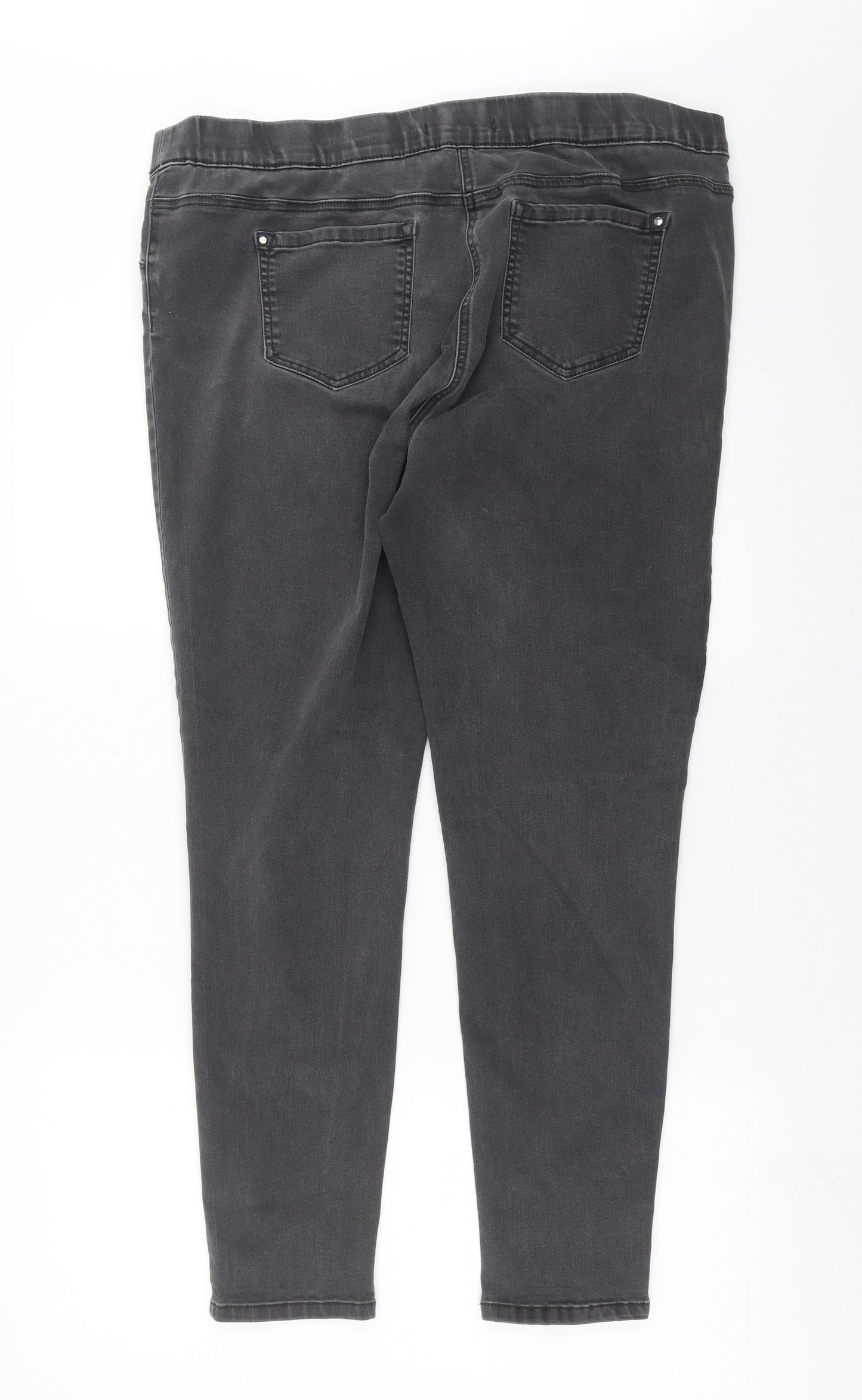 George Womens Grey  Denim Jegging Jeans Size 18 L27 in