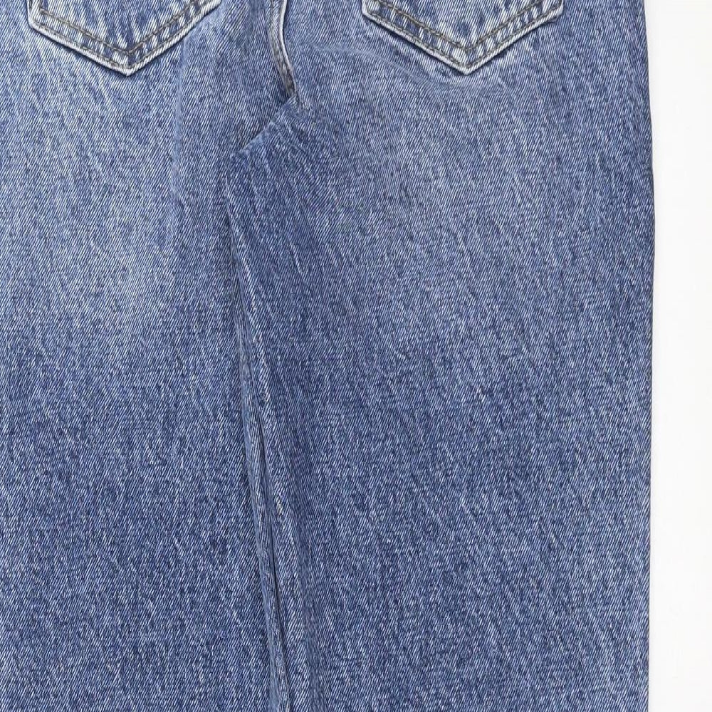 Very Womens Blue  Denim Mom Jeans Size 8 L29 in