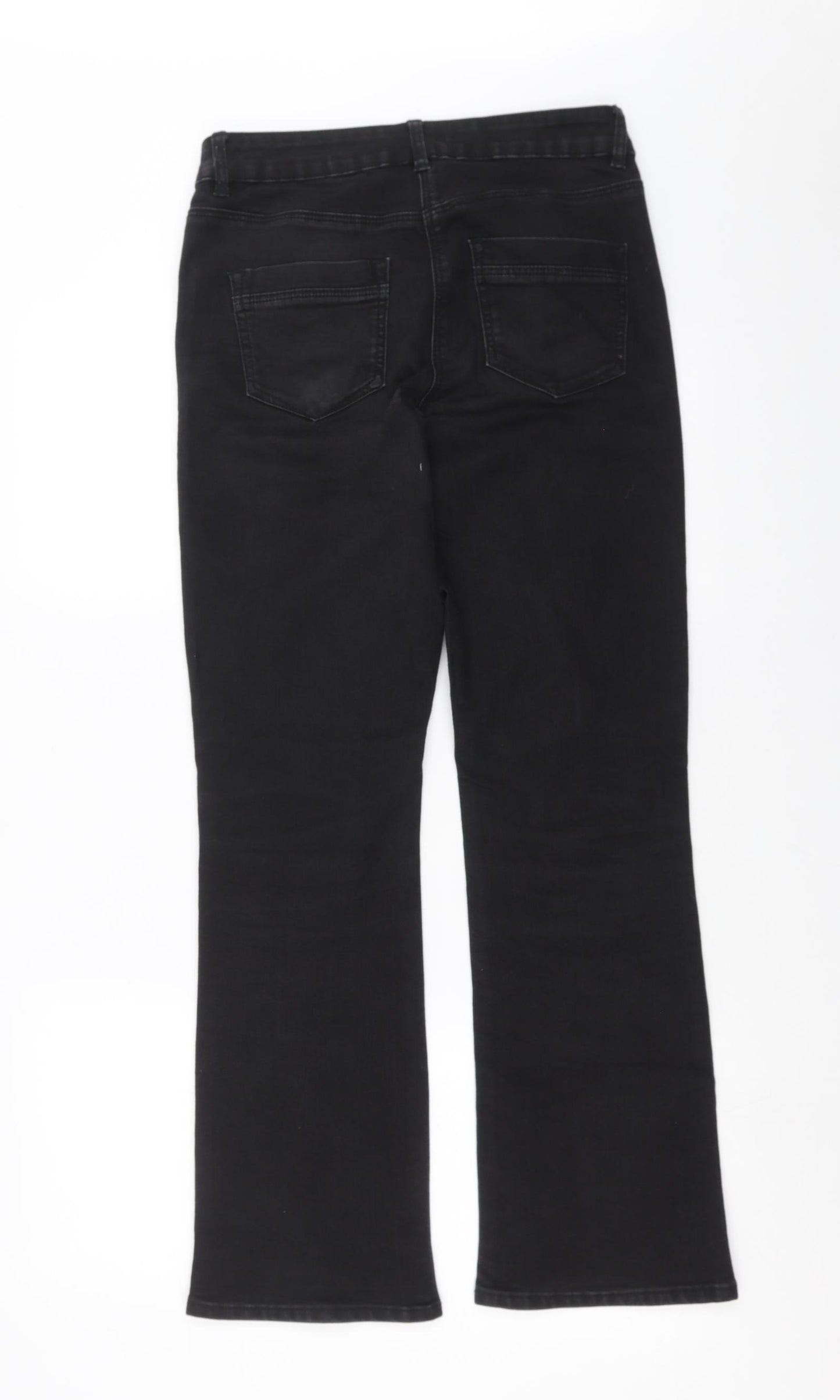 Bonmarché Womens Black  Denim Bootcut Jeans Size 10 L29 in