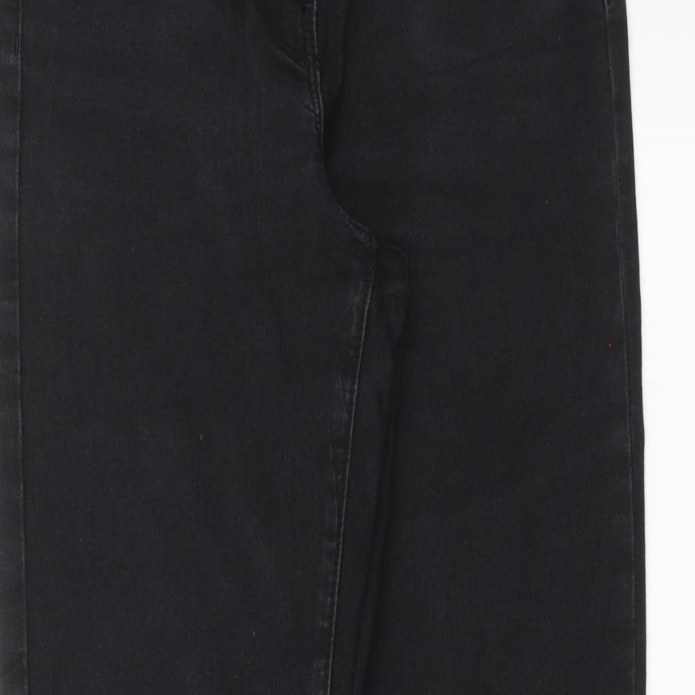 Bonmarché Womens Black  Denim Bootcut Jeans Size 10 L29 in