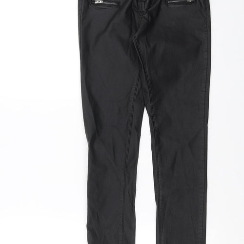 ECUPPER Womens Black   Skinny Jeans Size L L27 in