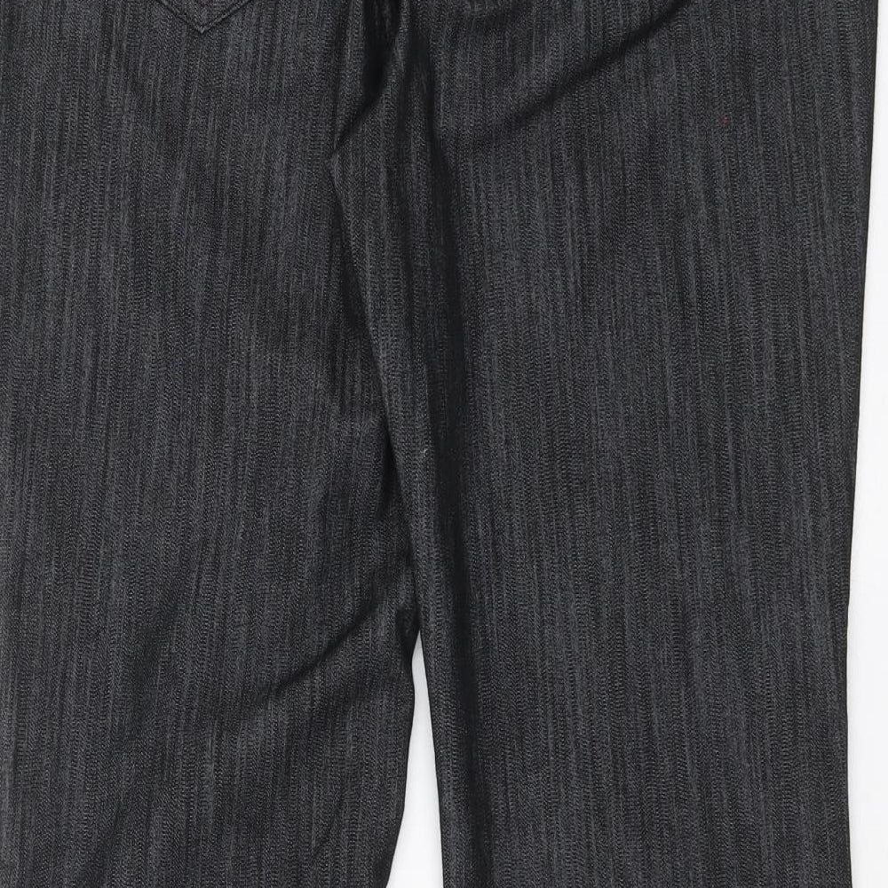 Marks and Spencer Womens Black  Denim Straight Jeans Size 16 L28 in