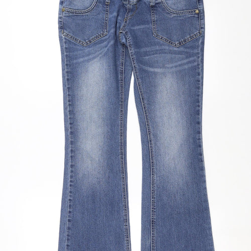 Preworn Womens Blue  Denim Bootcut Jeans Size 30 in L30 in