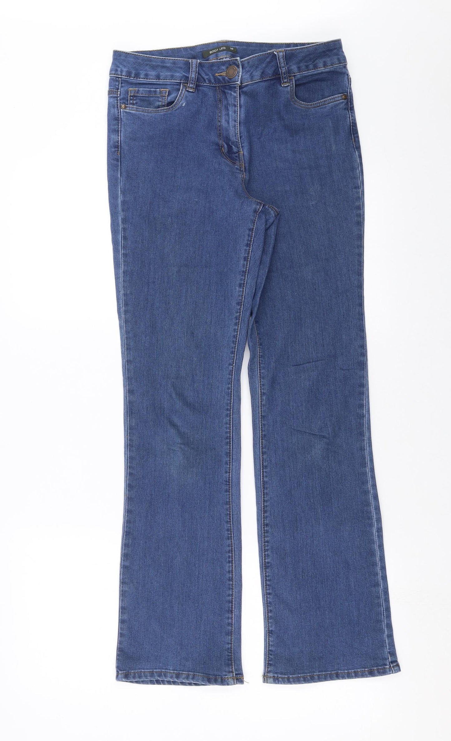 Bonmarché Womens Blue  Denim Bootcut Jeans Size 10 L29 in