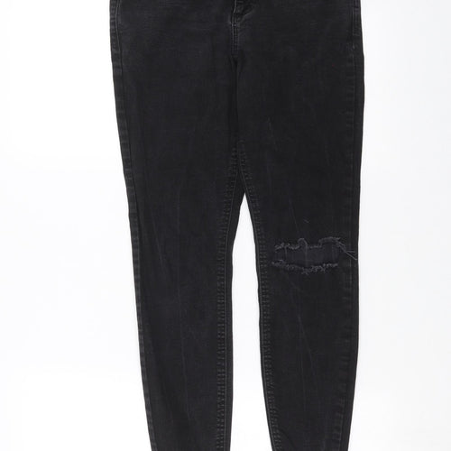 Dorothy Perkins Womens Black  Denim Skinny Jeans Size 8 L26 in