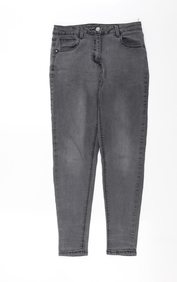 George Girls Grey Denim Skinny Jeans Size 11-12 Years