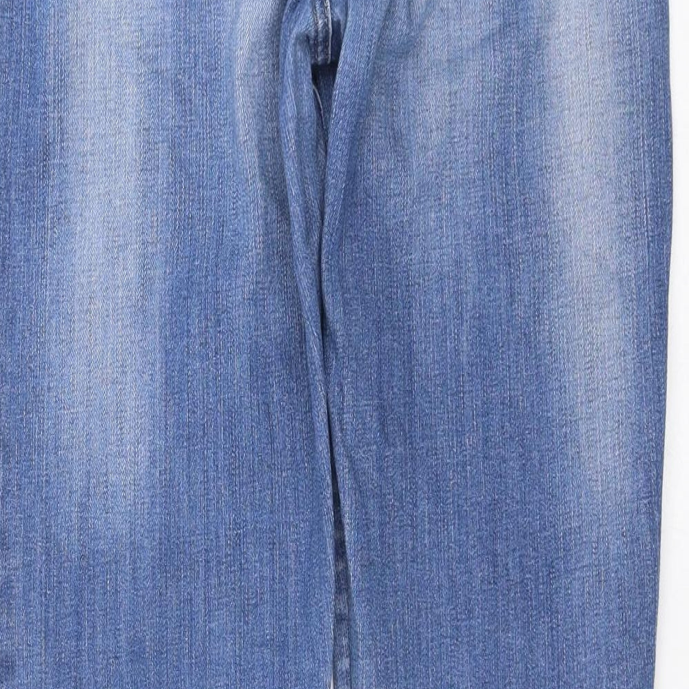 NEXT Womens Blue  Denim Straight Jeans Size 12 L29 in - Cigarette fit