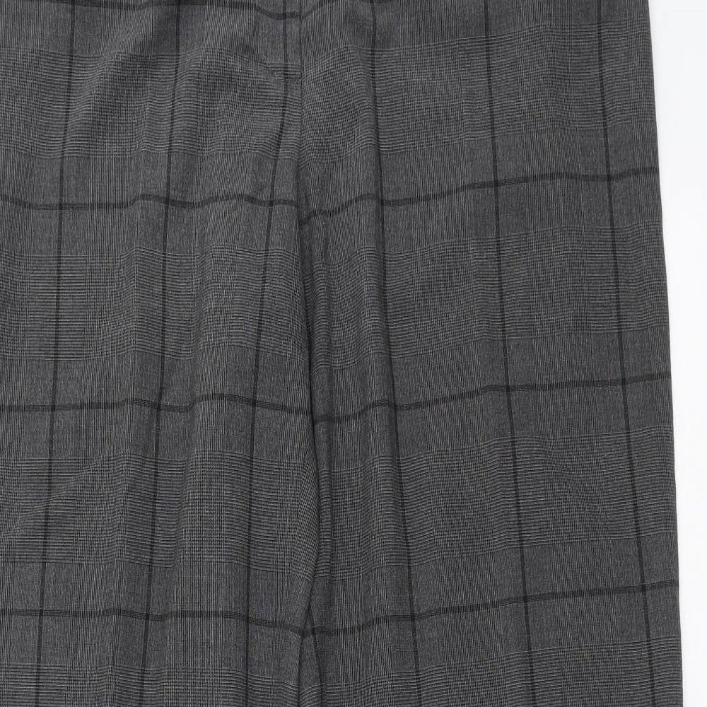 Rocha John Rocha Womens Grey Check  Trousers  Size 14 L31 in