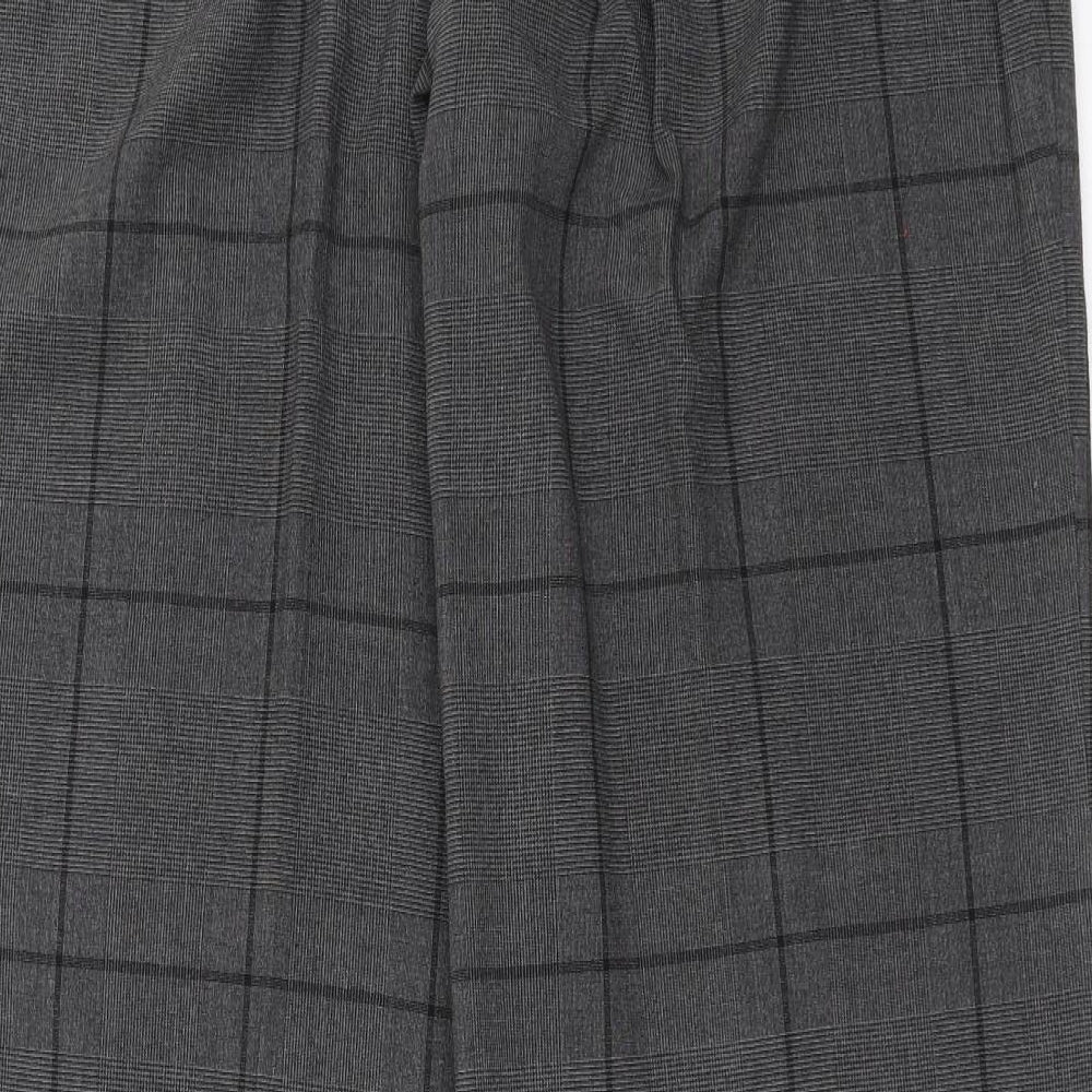 Rocha John Rocha Womens Grey Check  Trousers  Size 14 L31 in