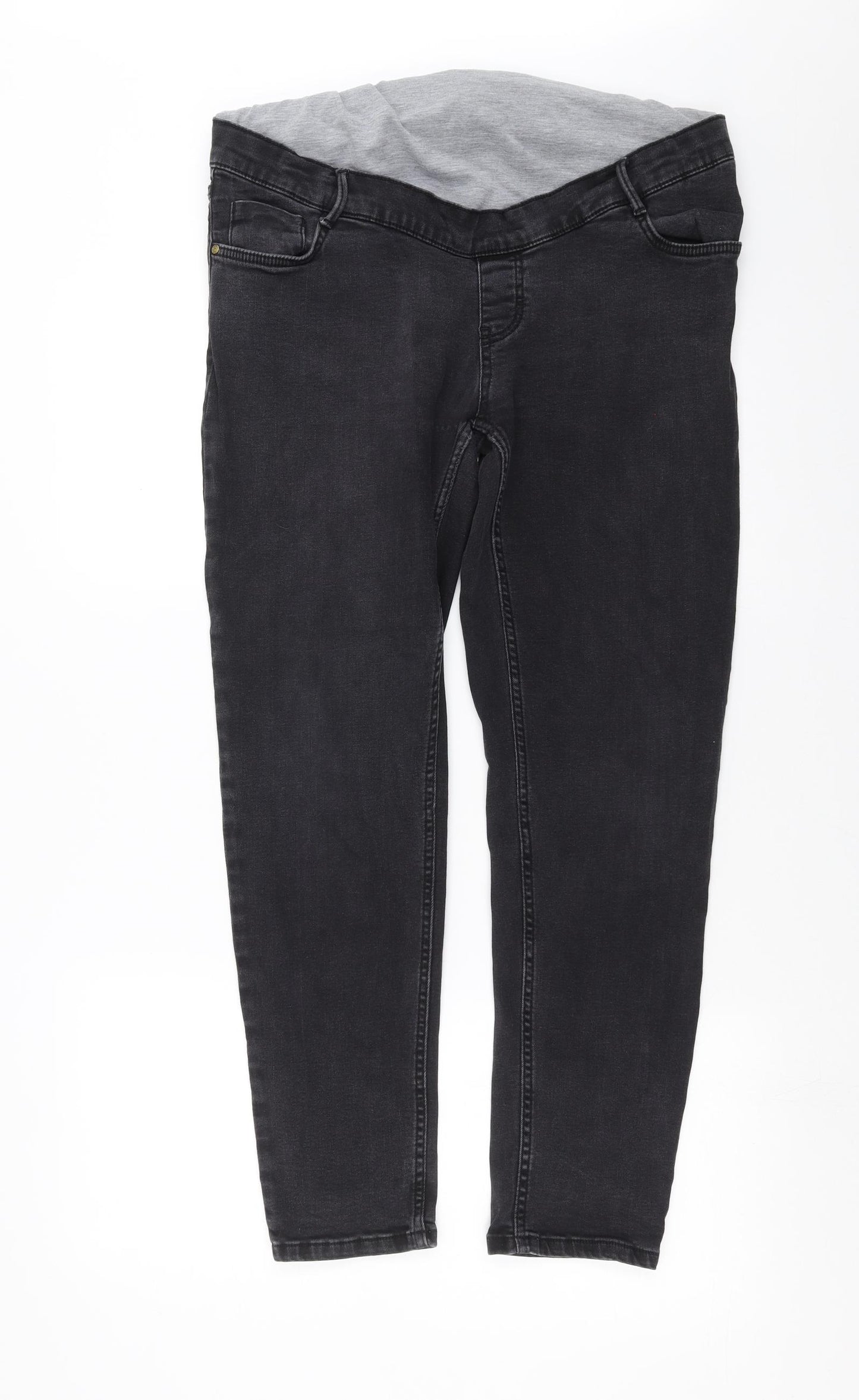 GeBE Womens Grey  Denim Skinny Jeans Size 14 L28 in