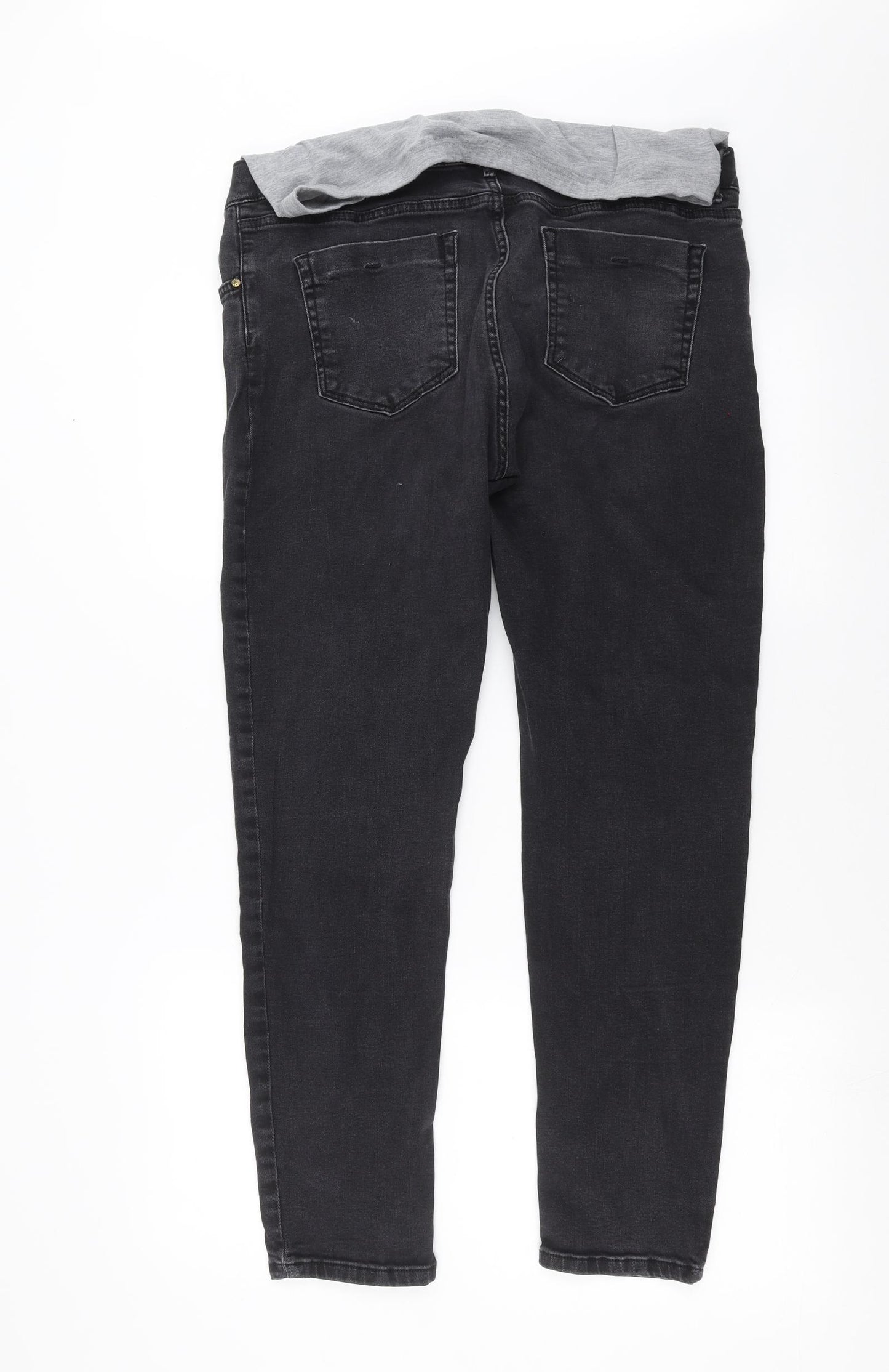 GeBE Womens Grey  Denim Skinny Jeans Size 14 L28 in