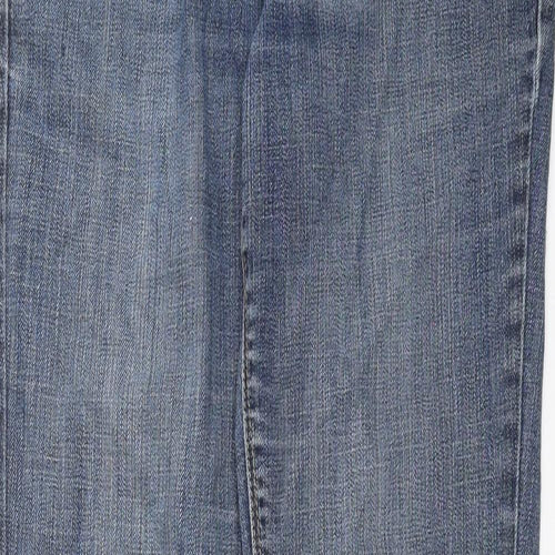 House of Denim Womens Blue  Denim Straight Jeans Size 12 L30 in