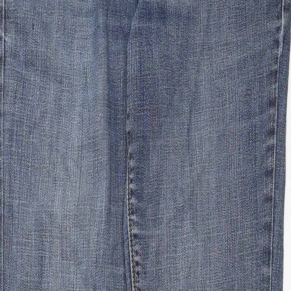 House of Denim Womens Blue  Denim Straight Jeans Size 12 L30 in