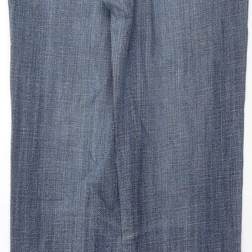 House of Denim Womens Blue  Denim Straight Jeans Size 12 L30 in